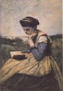 Jean Baptiste Camille  Corot Liseuse dans la campagne (mk11) china oil painting artist